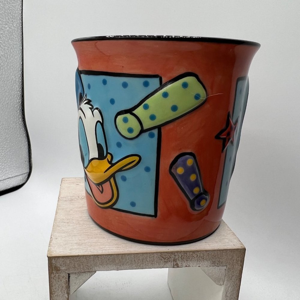 Donald Duck 3D Raised Coffee Cup Mug Exclamation Collectible The Disney Store - Picture 5 of 9